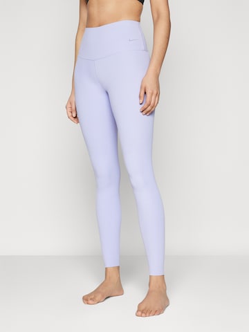 NIKE Skinny Sporthose 'ZENVY' in Lila: Vorderseite