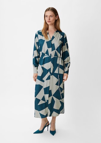COMMA Jurk in Blauw: voorkant