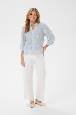 Chemisier 'CRKorey' Cream en bleu