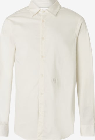 balta ARMANI EXCHANGE Standartinis modelis Marškiniai 'Men - Shirts': priekis