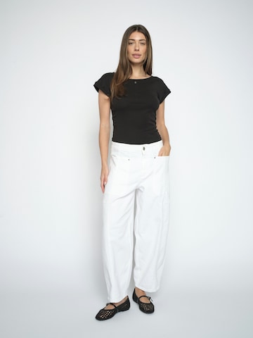 MOS MOSH Loose fit Jeans ' Rosy ' in White
