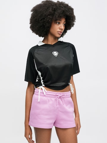 Nike Sportswear Обычный Штаны 'PHNX FLC' в Ярко-розовый