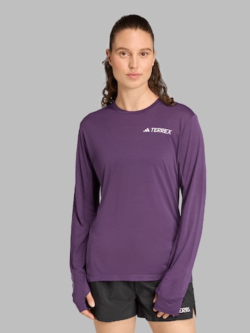 ADIDAS TERREX - Camiseta funcional en lila: frente