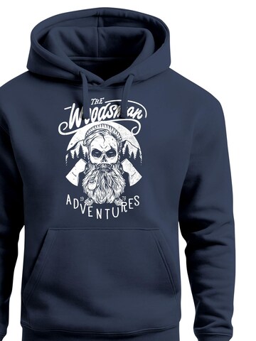 Neverless Sweatshirt 'Lumberjack' in Blue