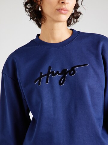 HUGO Sweatshirt 'Easy' in Blue