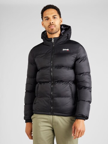 Schott NYC Between-Season Jacket 'UTAH' in Black: front