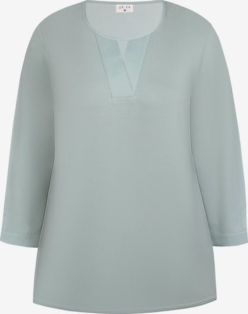 ze-ze Top 'Calla 989' in Grün: Vorderseite