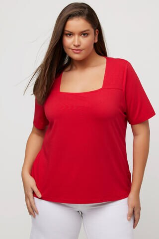 Ulla Popken Shirt in Red: front