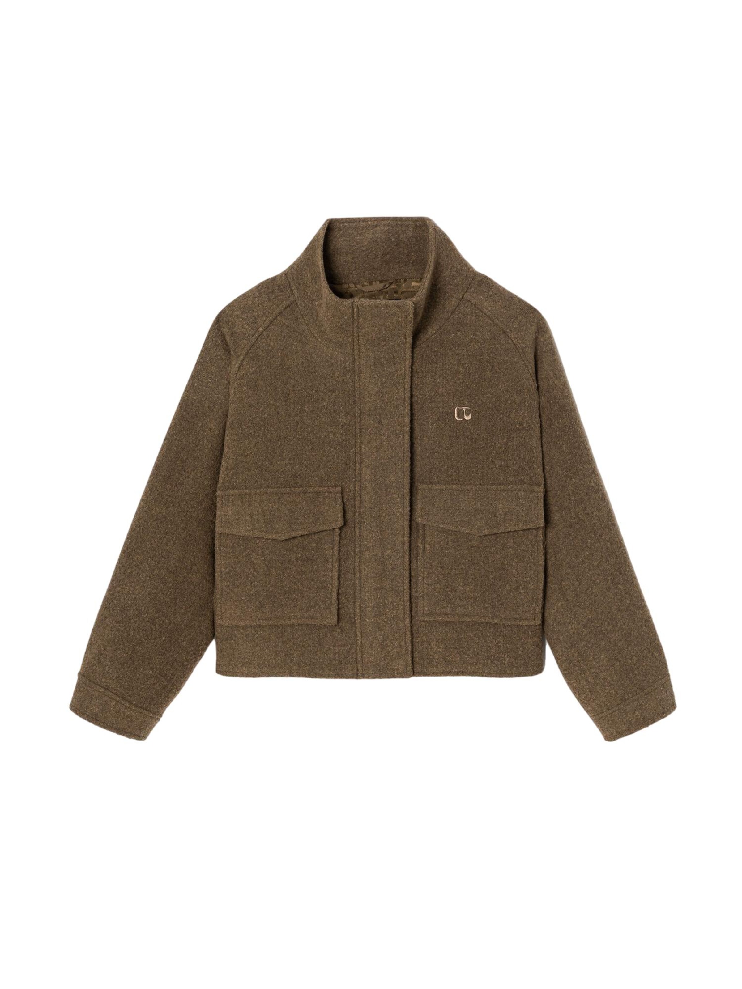 Le Temps Des Cerises Between-Season Jacket 'ZOE' in Brown: front