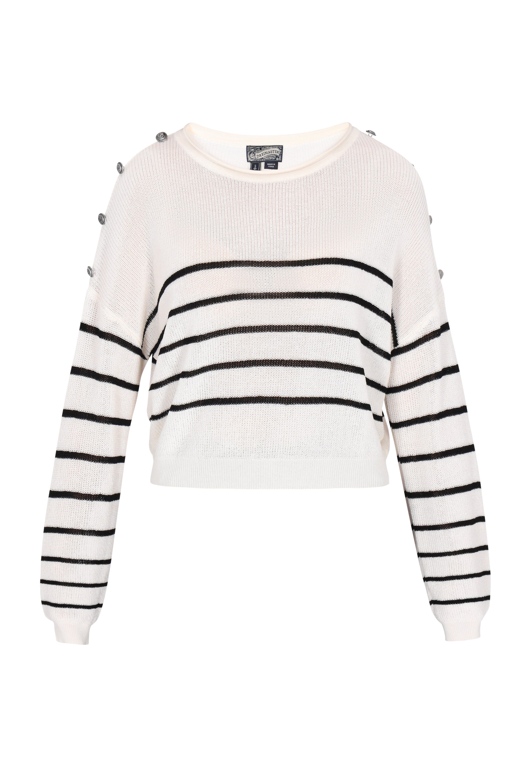 DreiMaster Vintage Kampsun, värv valge: eest vaates