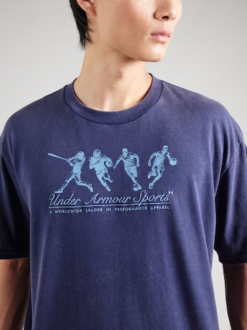 mėlyna UNDER ARMOUR Sportiniai marškinėliai 'ATHLETES'