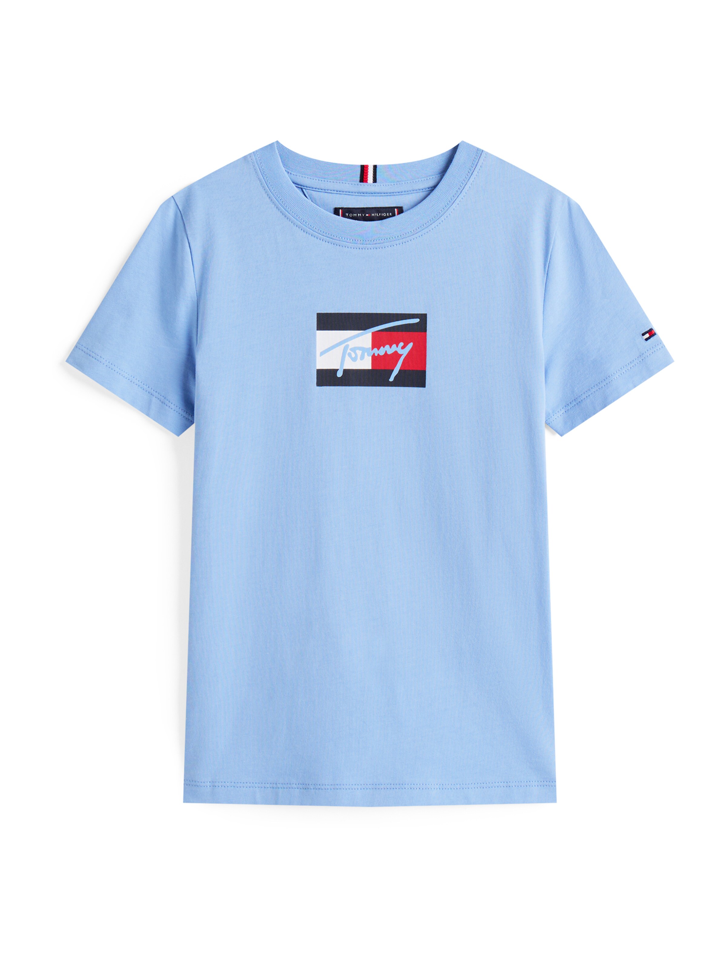 TOMMY HILFIGER Majica | modra barva: sprednja stran