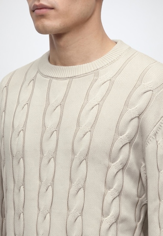 Pull-over BALMOHK en beige : devant