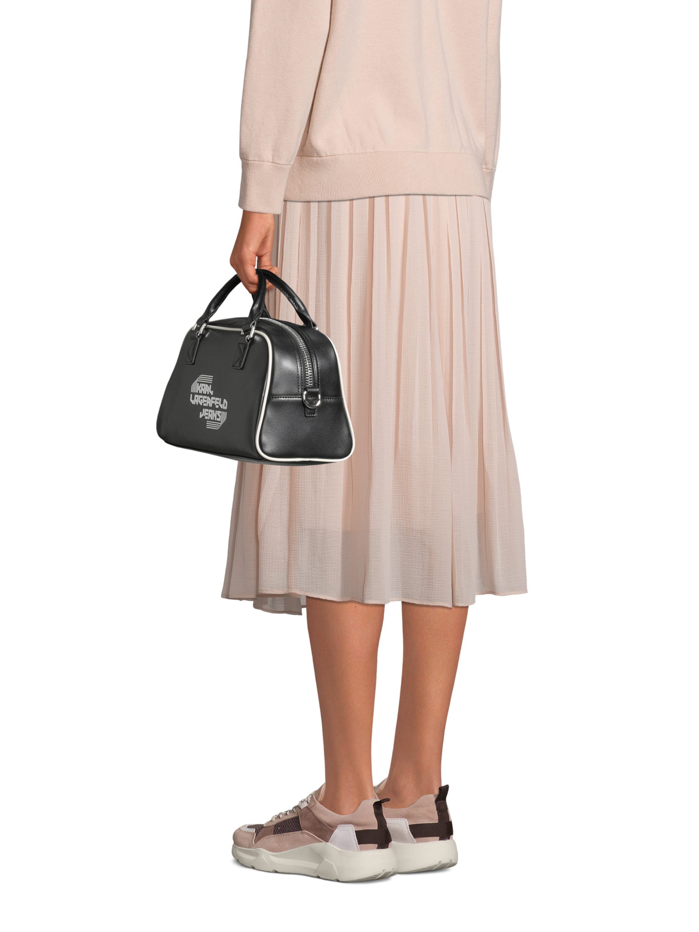 KARL LAGERFELD JEANS Чанта с презрамки в черно: отпред