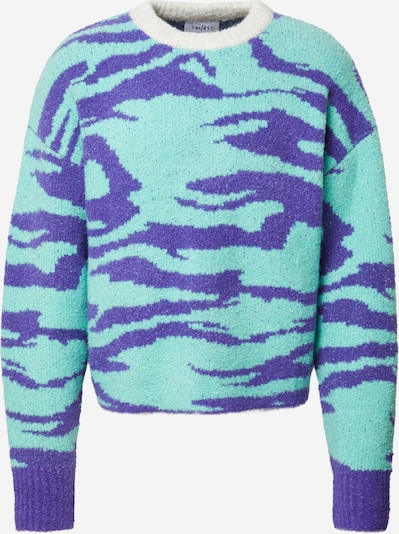 Smiles Sweater 'Amin' in Turquoise / Purple, Item view