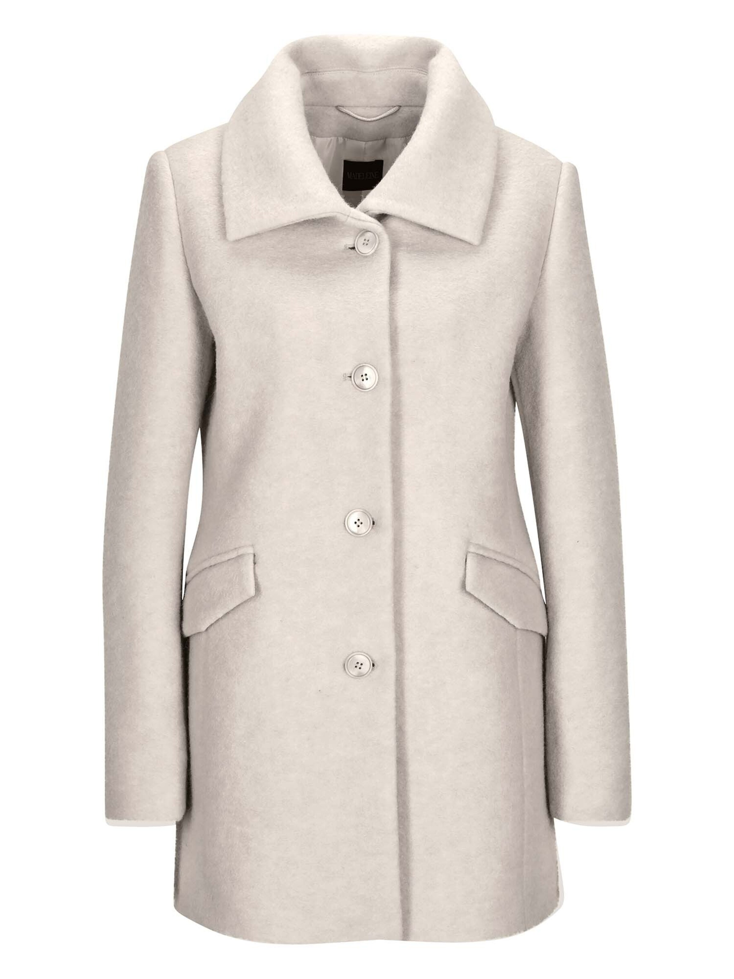 Manteau mi-saison MADELEINE en blanc : devant