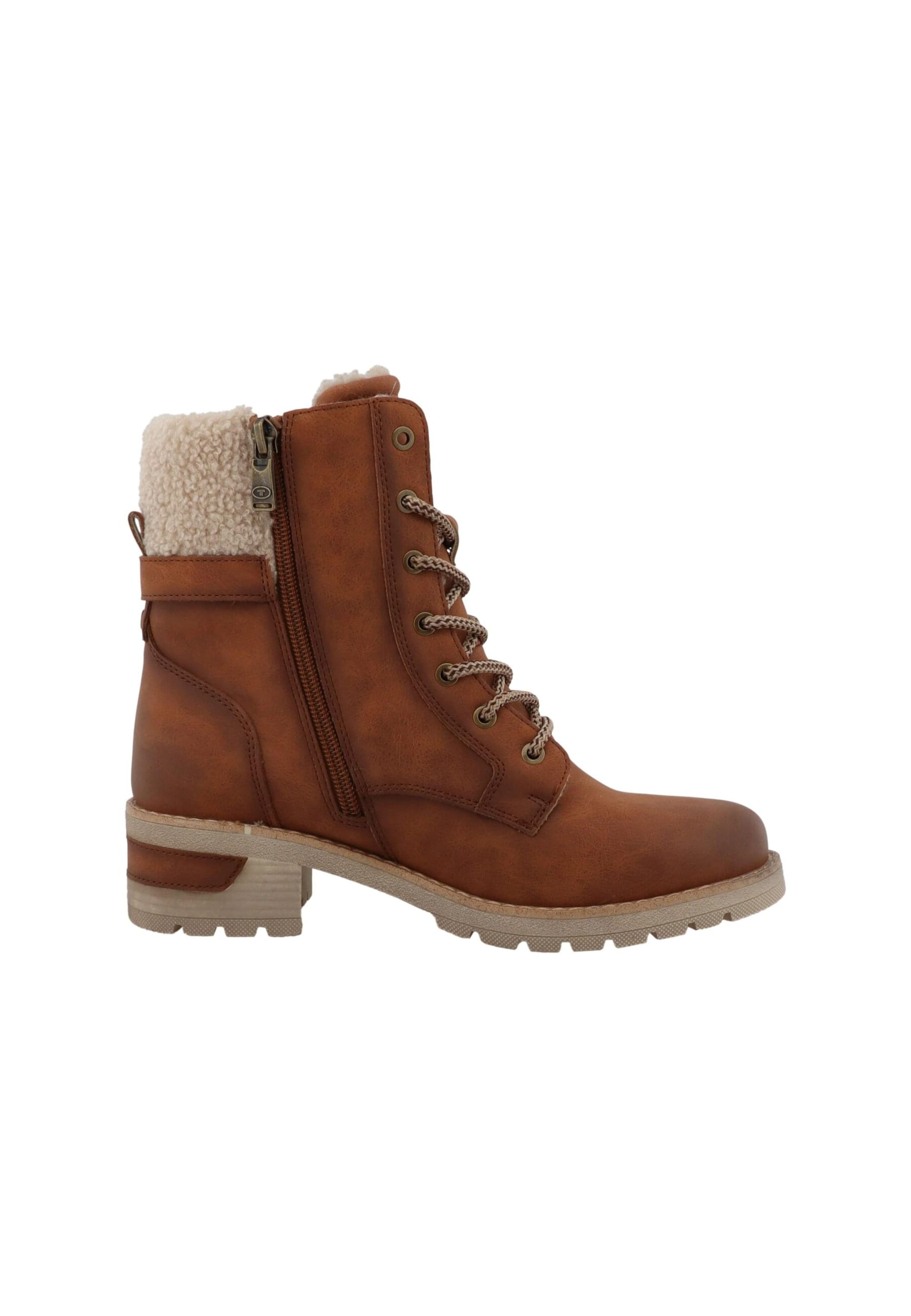 Stivaletto stringato di TOM TAILOR in rosso