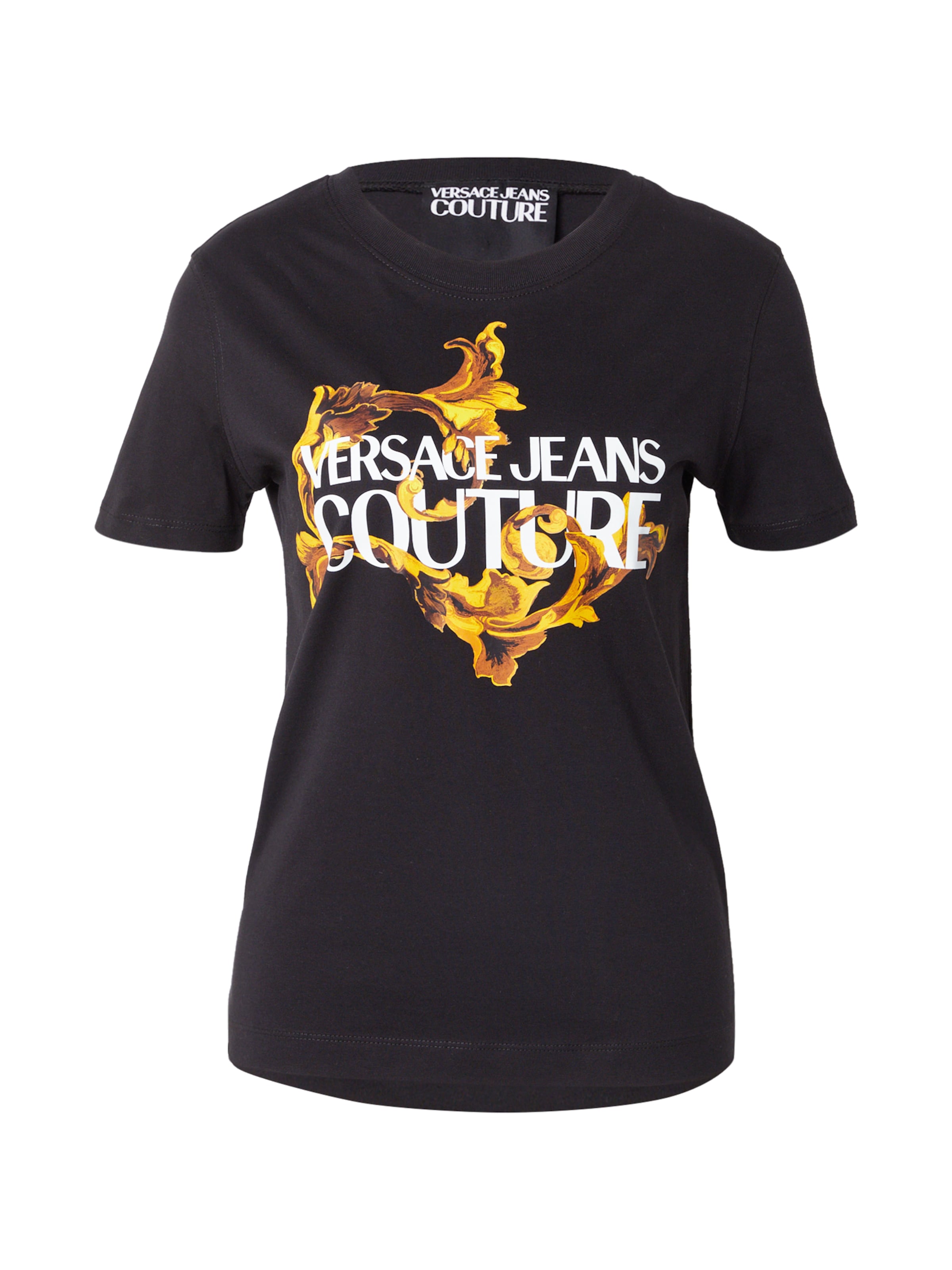 T-shirt Versace Jeans Couture en noir : devant