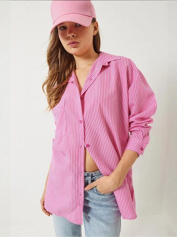 Camicia da donna di Bianco Lucci in rosa