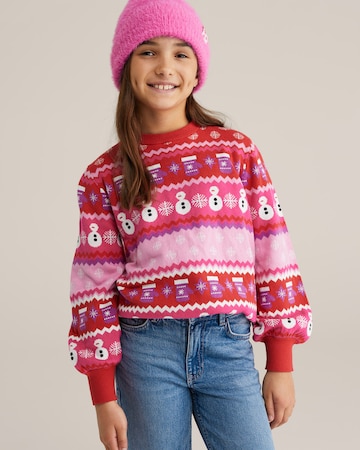 WE Fashion Pullover in Rot: Vorderseite