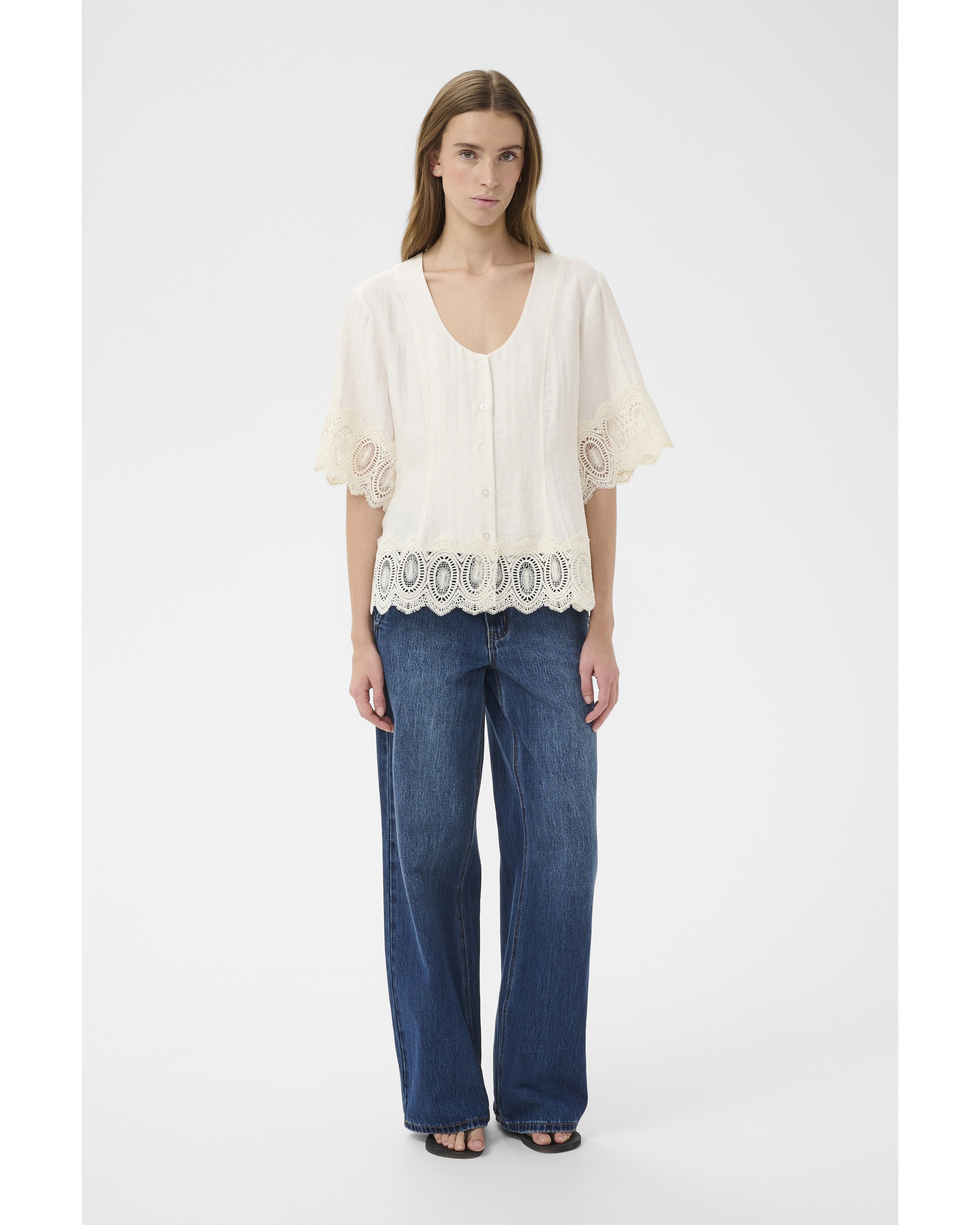 KAREN BY SIMONSEN Blouse 'Urith' in Wit