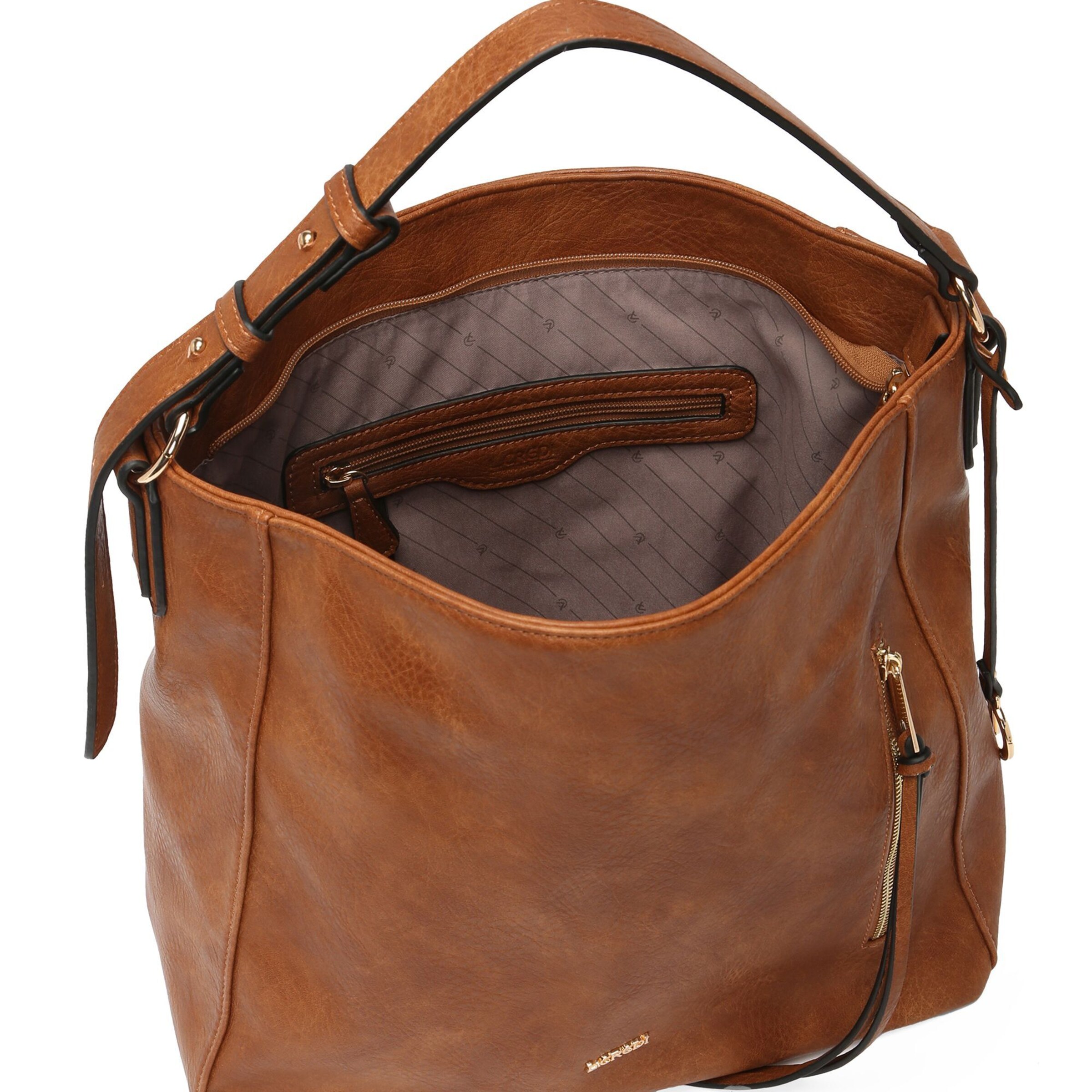 L.CREDI Schoudertas 'Jana' in Bruin