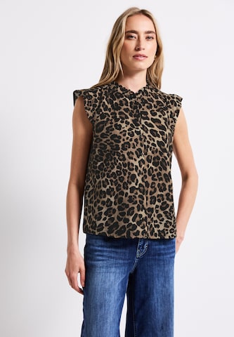 STREET ONE Blouse in Brown: front