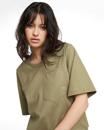 G-STAR Topshirt 'Pocket' in Grün