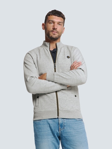No Excess Sweatjacke in Grau: Vorderseite