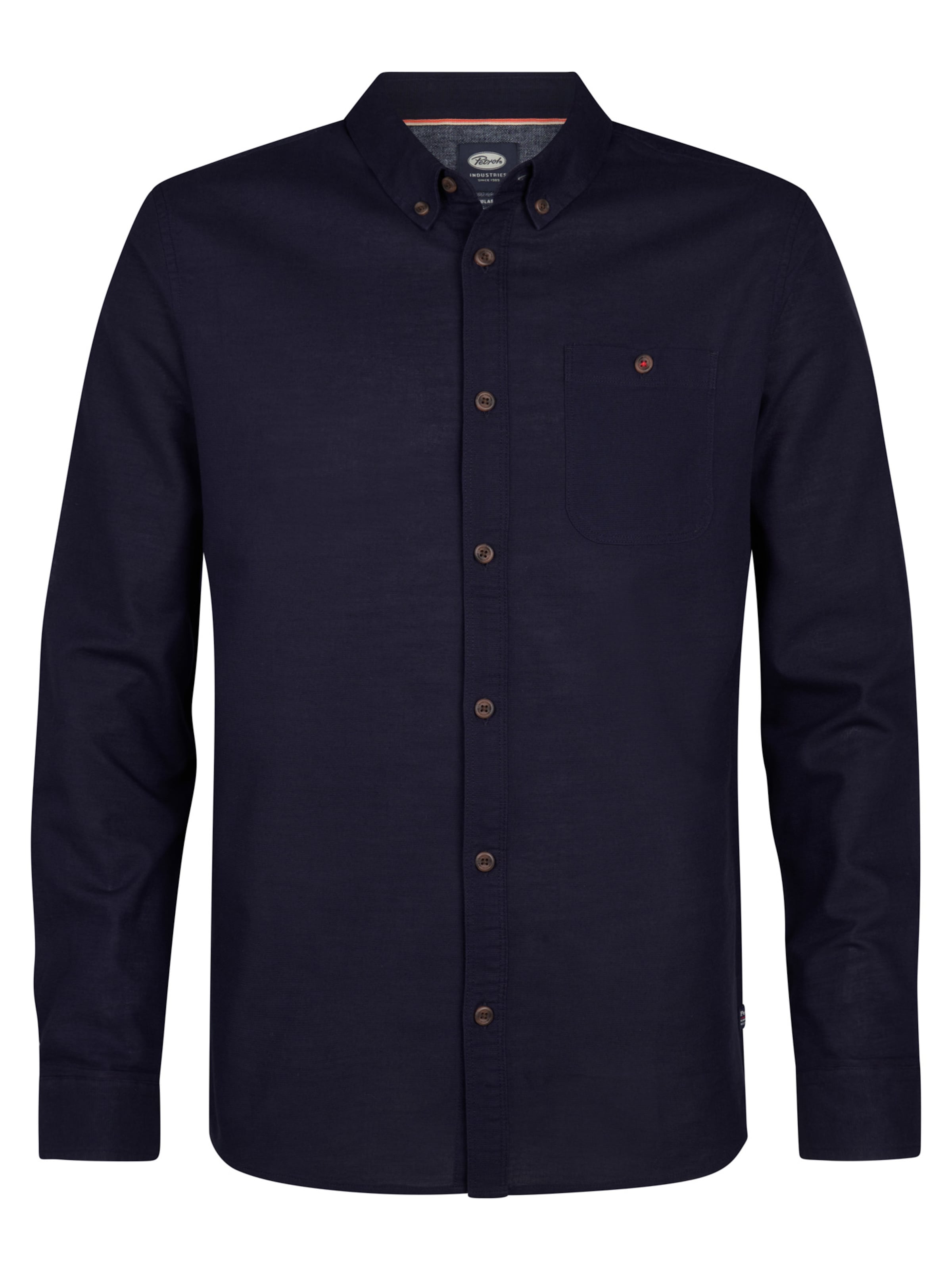 Petrol Industries Regular fit Πουκάμισο σε μπλε: μπροστά