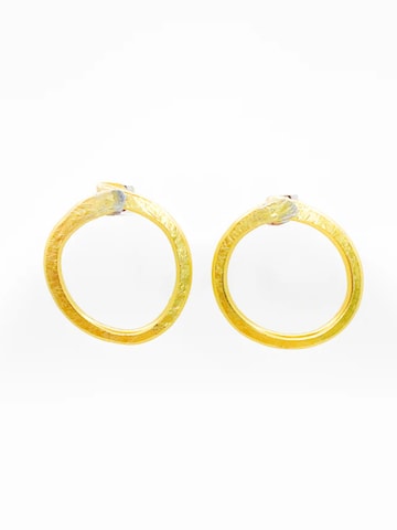 d'ecolife Essentials Earrings 'Circle' in Gold: front
