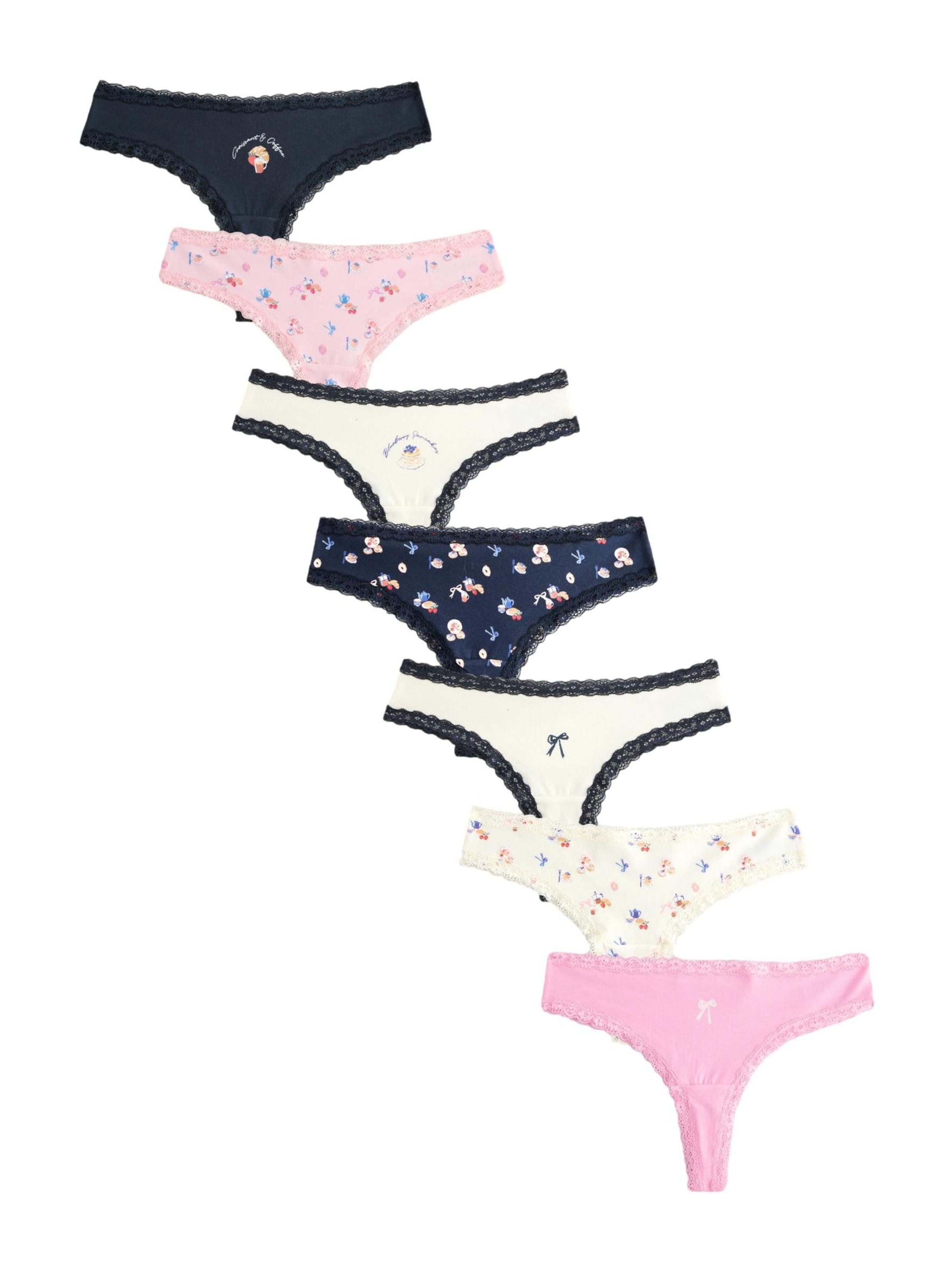 Next Slip in blau / pink / schwarz / weiß, Produktansicht