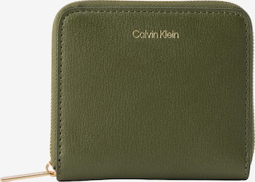 Porte-monnaies Calvin Klein en vert : devant
