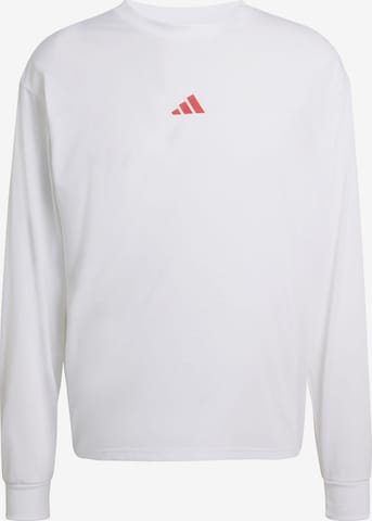 ADIDAS PERFORMANCE Urheilullinen collegepaita 'RUNHARD' värissä valkoinen: etupuoli