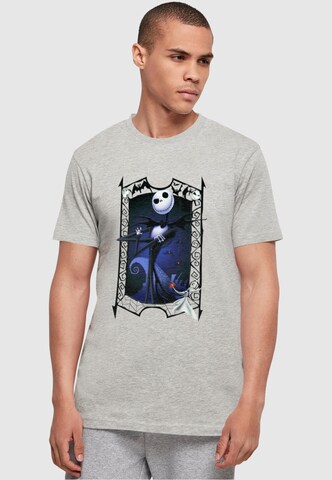 ABSOLUTE CULT T-Shirt 'The Nightmare Before Christmas - Pumpkin King' in Grau: Vorderseite