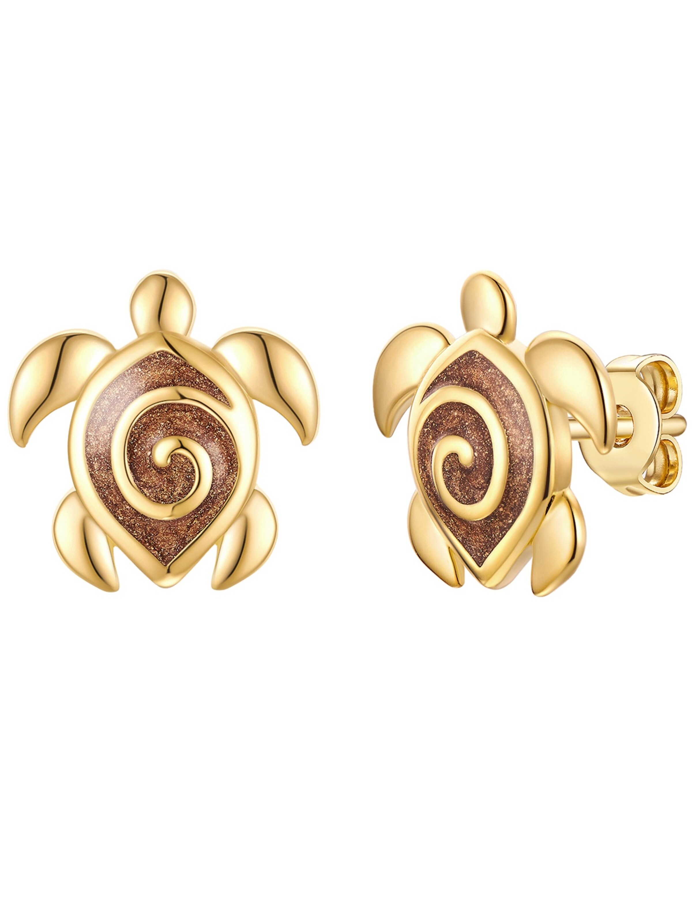Boucles d'oreilles Rafaela Donata en or : devant