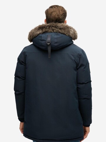 Superdry Winterparka in Blauw