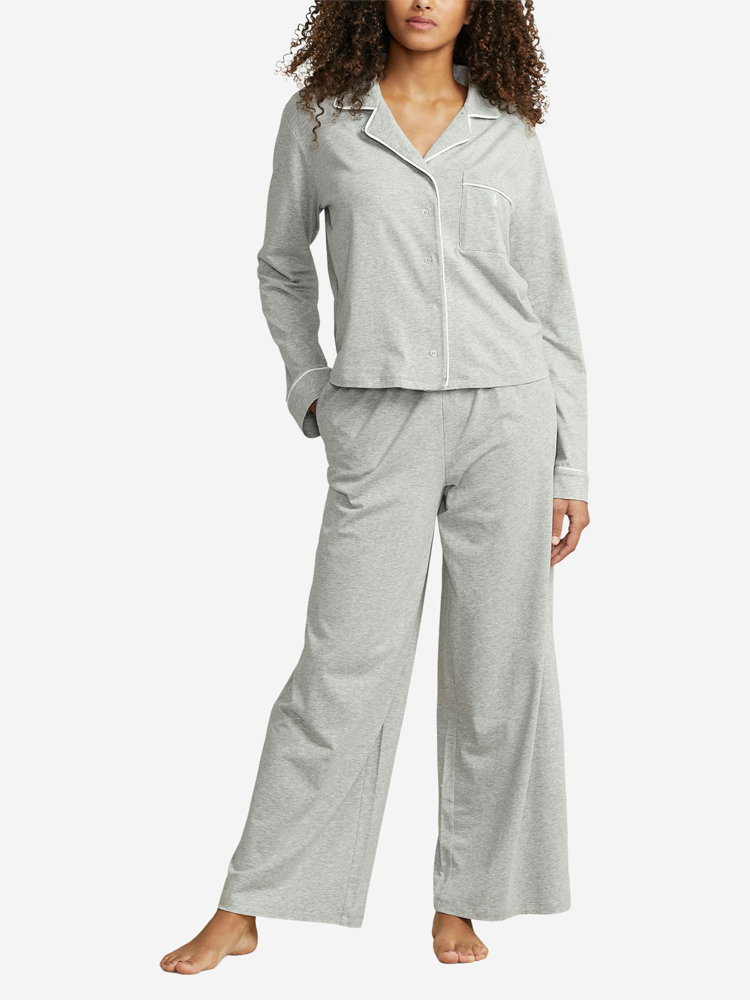 Polo Ralph Lauren Pajama ' Polo Essentials ' in Grey | ABOUT YOU