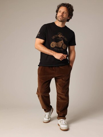 T-Shirt 'Park' Deeluxe en noir : devant