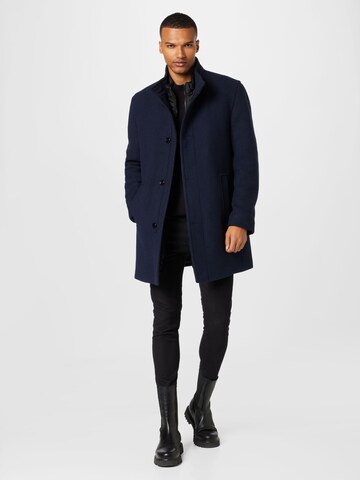 bugatti Between-Seasons Coat in Blue