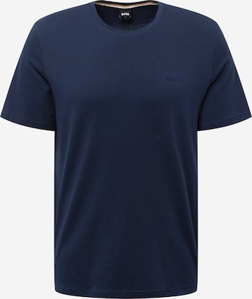 T-Shirt 'Cosy' BOSS Black en bleu : devant