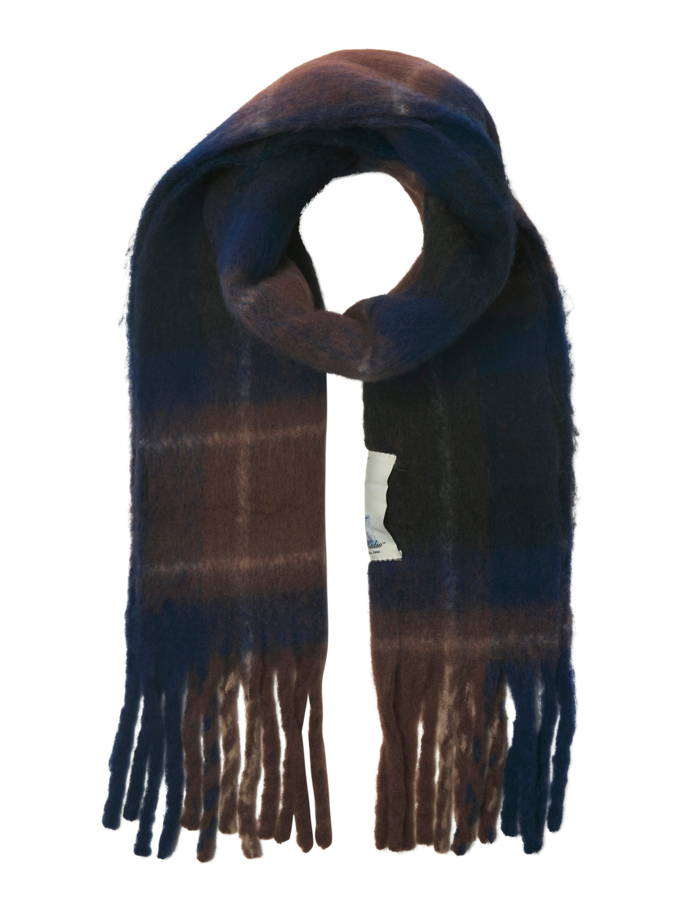 JACK & JONES Шал 'JACNorrebro' в синьо: отпред