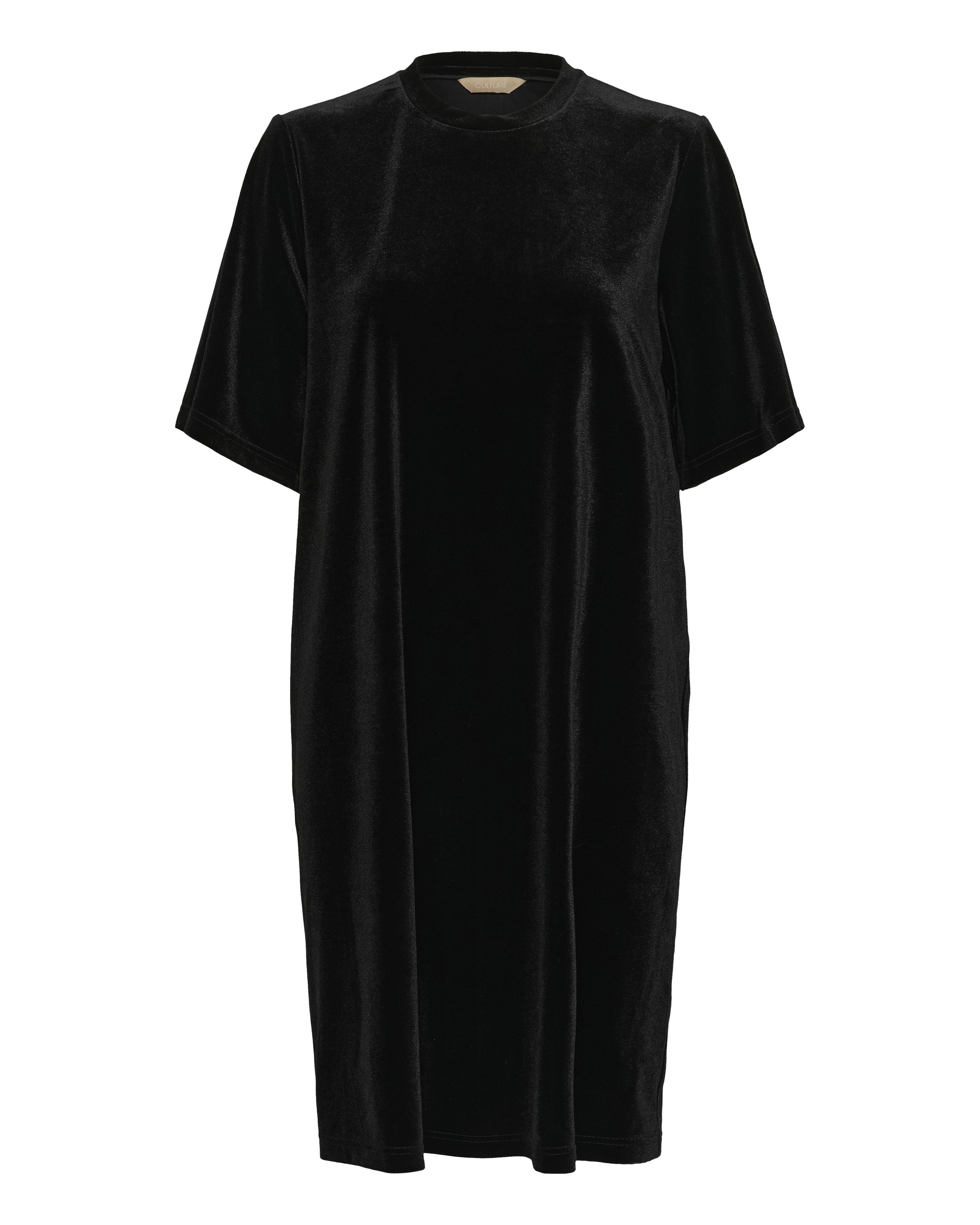 CULTURE Oversized jurk in Zwart: voorkant
