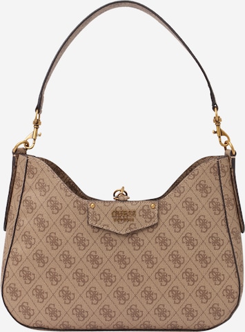 GUESS Shoulder Bag 'Brenton' in Beige: front