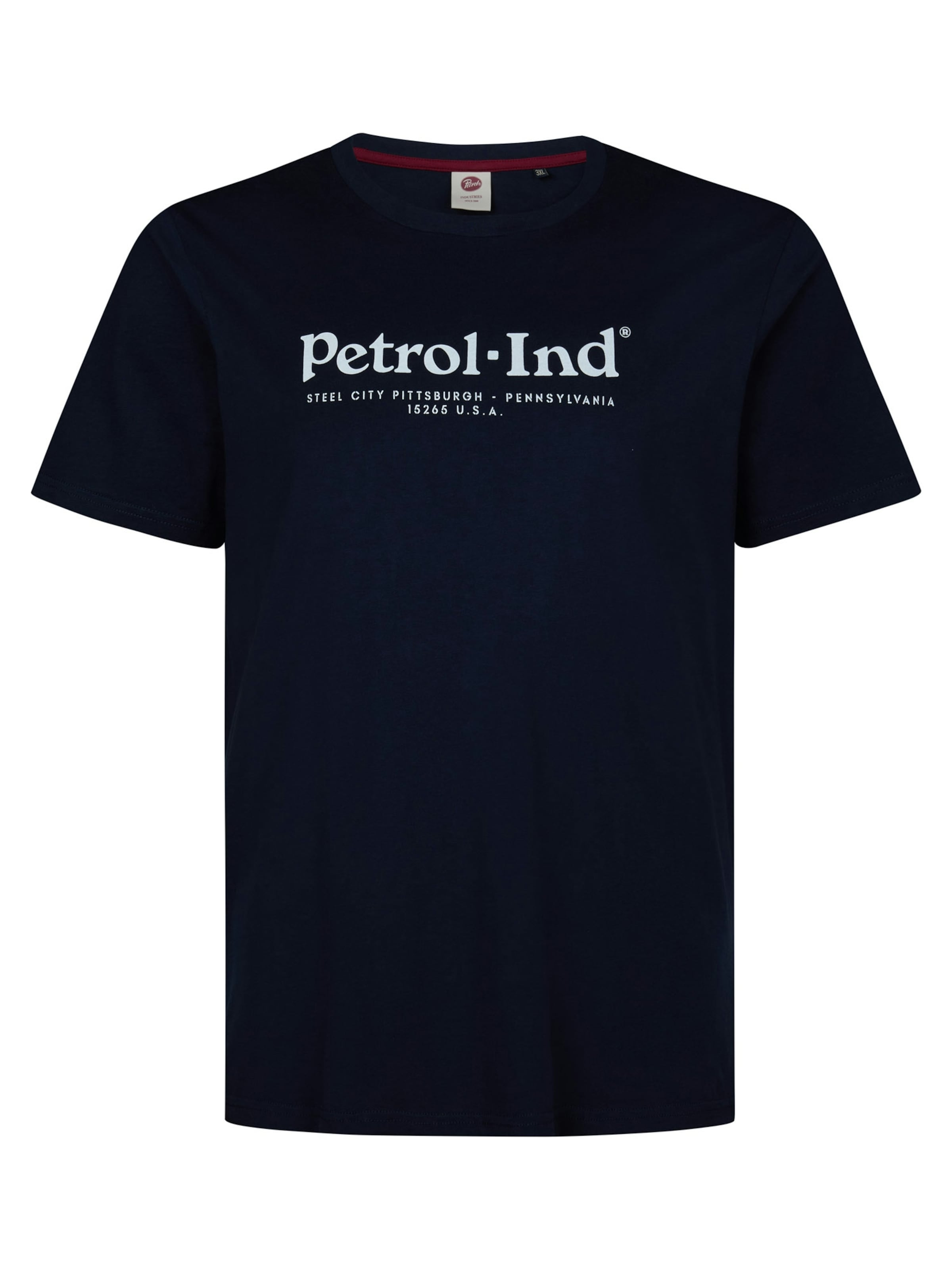 T-Shirt 'Classic' Petrol Industries en bleu : devant
