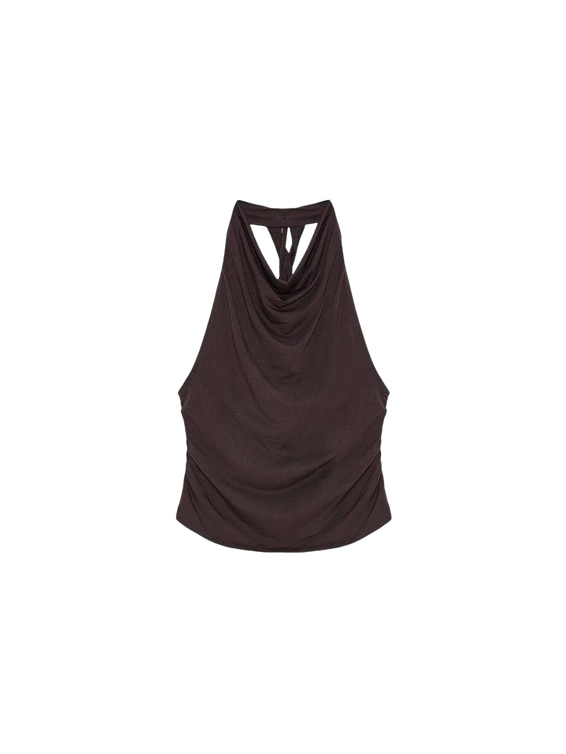Camicia da donna 'Blusen' di Dilvin in marrone: frontale