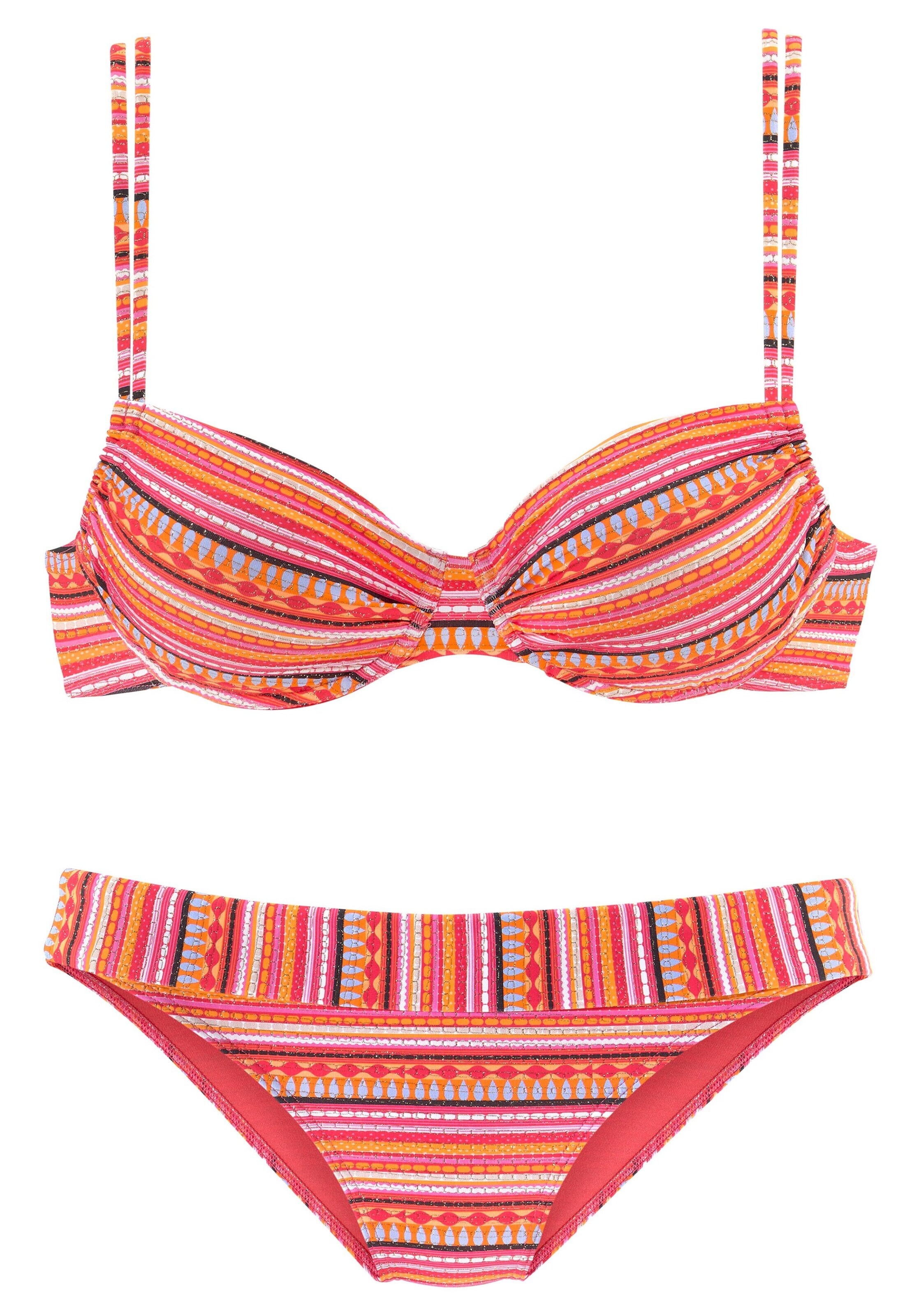 LASCANA T-Shirt Bikini in Orange: Vorderseite