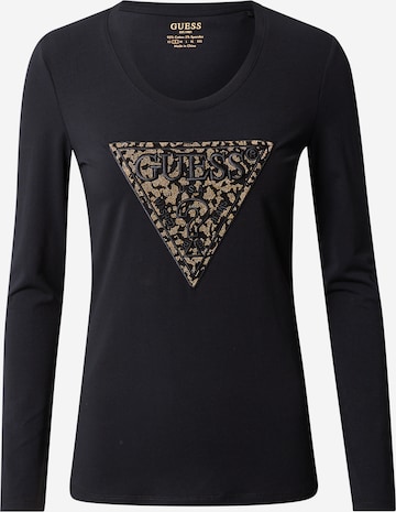 GUESS قميص 'Lidia' بلون أسود: الأمام