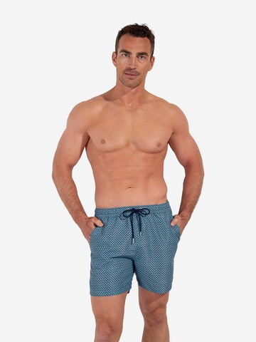 Shorts de bain ' Beach Boxer Espresso ' HOM en bleu : devant
