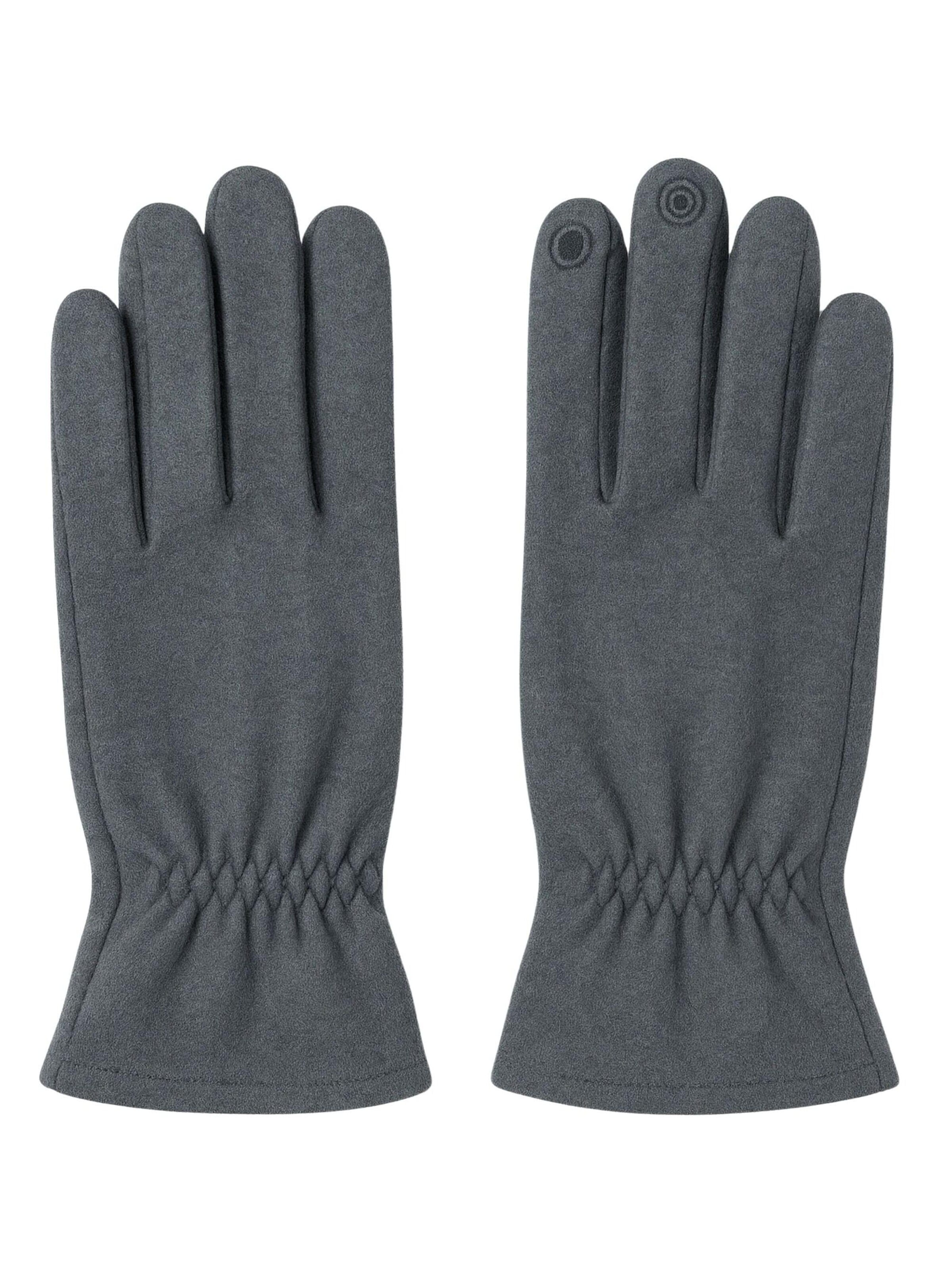 COLLEZIONE ALESSANDRO Full Finger Gloves 'Modern' in XS-XL in Grey, Item view